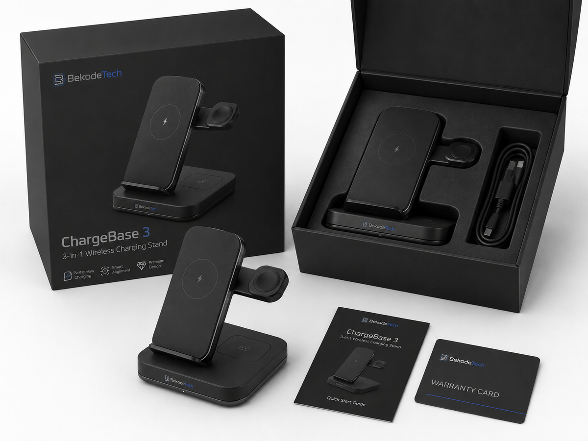 Wireless 3 in One Premium Charger